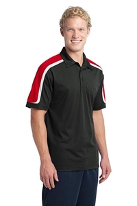 ST658 - Sport-Tek Tricolor Shoulder Micropique Sport-Wick Polo