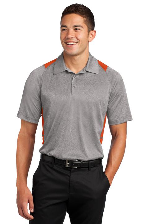 ST665 - Sport-Tek Heather Colorblock Contender Polo