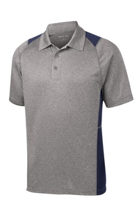 ST665 - Sport-Tek Heather Colorblock Contender Polo