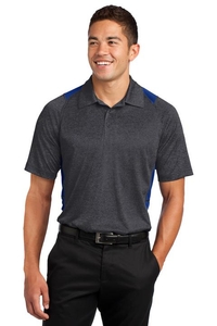 ST665 - Sport-Tek Heather Colorblock Contender Polo