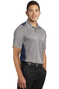 ST665 - Sport-Tek Heather Colorblock Contender Polo