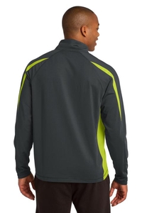 ST851 - Sport-Tek Sport-Wick Stretch 1/2-Zip Colorblock Pullover