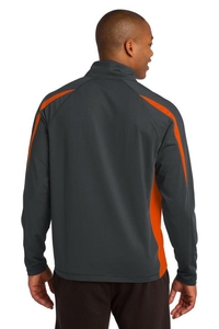 ST851 - Sport-Tek Sport-Wick Stretch 1/2-Zip Colorblock Pullover