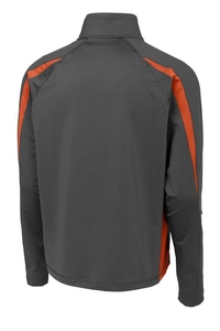 ST851 - Sport-Tek Sport-Wick Stretch 1/2-Zip Colorblock Pullover