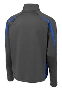 ST851 - Sport-Tek Sport-Wick Stretch 1/2-Zip Colorblock Pullover