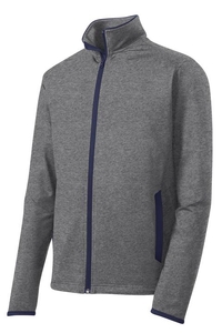 ST853 - Sport-Tek Sport-Wick Stretch Contrast Full-Zip Jacket.  ST853