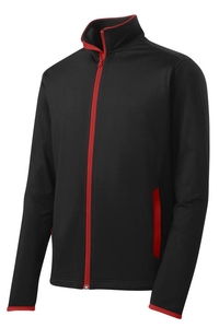 ST853 - Sport-Tek Sport-Wick Stretch Contrast Full-Zip Jacket.  ST853