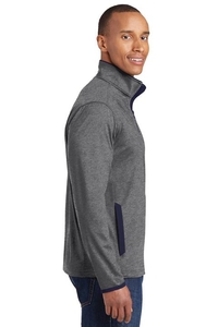 ST853 - Sport-Tek Sport-Wick Stretch Contrast Full-Zip Jacket.  ST853