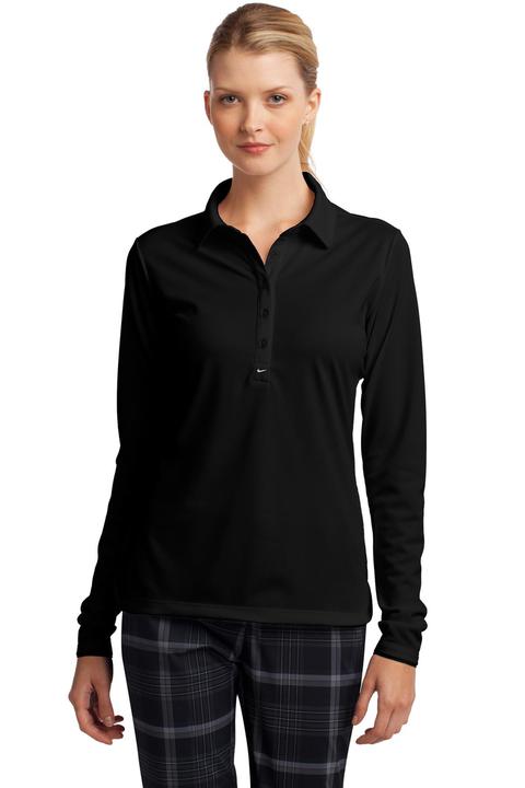 545322 - Nike Golf Ladies Long Sleeve Dri-FIT Stretch Tech Polo