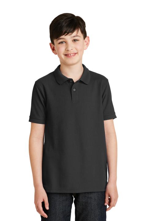 Y500 - Port Authority Youth Silk Touch Polo.  Y500