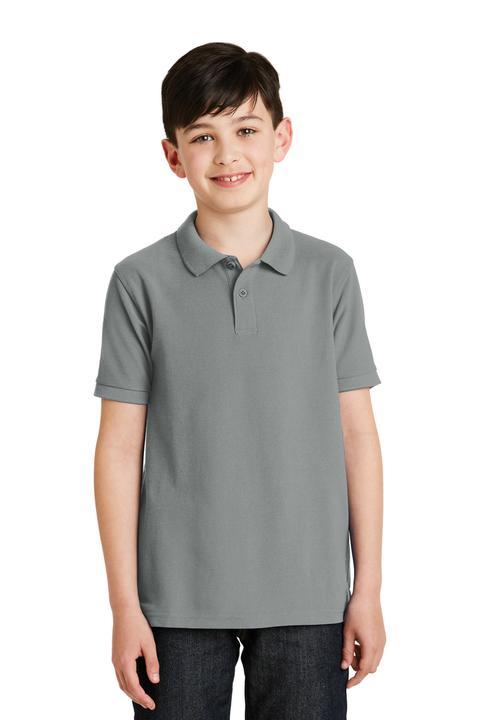 Y500 - Port Authority Youth Silk Touch Polo.  Y500