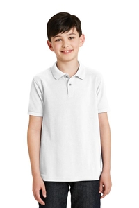 Y500 - Port Authority Youth Silk Touch Polo.  Y500