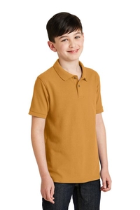 Y500 - Port Authority Youth Silk Touch Polo.  Y500