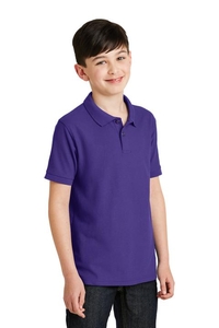 Y500 - Port Authority Youth Silk Touch Polo.  Y500