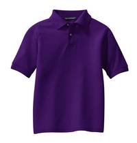 Y500 - Port Authority Youth Silk Touch Polo.  Y500