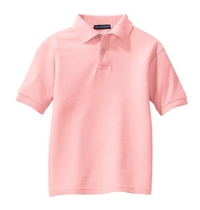 Y500 - Port Authority Youth Silk Touch Polo.  Y500