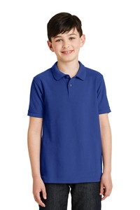 Y500 - Port Authority Youth Silk Touch Polo.  Y500