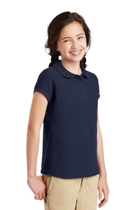 YG503 - Port Authority Girls Silk Touch Peter Pan Collar Polo