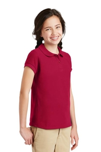 YG503 - Port Authority Girls Silk Touch Peter Pan Collar Polo