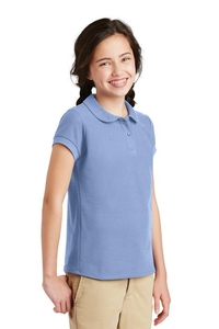 YG503 - Port Authority Girls Silk Touch Peter Pan Collar Polo