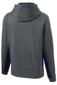 YST235 - Sport-Tek Youth Sport-Wick Fleece Colorblock Hooded Pullover.  YST235