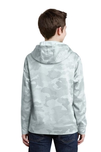 YST240 - Sport-Tek Youth Sport-Wick CamoHex Fleece Hooded Pullover.  YST240