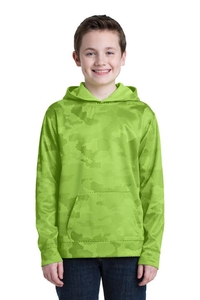 YST240 - Sport-Tek Youth Sport-Wick CamoHex Fleece Hooded Pullover.  YST240