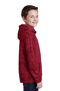 YST240 - Sport-Tek Youth Sport-Wick CamoHex Fleece Hooded Pullover.  YST240