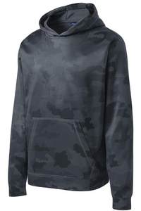 YST240 - Sport-Tek Youth Sport-Wick CamoHex Fleece Hooded Pullover.  YST240