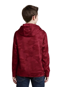 YST240 - Sport-Tek Youth Sport-Wick CamoHex Fleece Hooded Pullover.  YST240