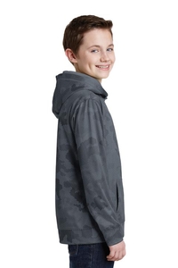 YST240 - Sport-Tek Youth Sport-Wick CamoHex Fleece Hooded Pullover.  YST240