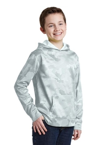 YST240 - Sport-Tek Youth Sport-Wick CamoHex Fleece Hooded Pullover.  YST240