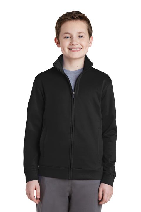 YST241 - Sport-Tek Youth Sport-Wick Fleece Full-Zip Jacket.  YST241