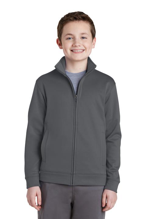 YST241 - Sport-Tek Youth Sport-Wick Fleece Full-Zip Jacket.  YST241