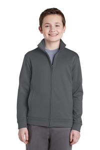 YST241 - Sport-Tek Youth Sport-Wick Fleece Full-Zip Jacket.  YST241