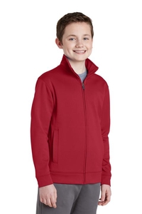 YST241 - Sport-Tek Youth Sport-Wick Fleece Full-Zip Jacket.  YST241