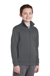 YST241 - Sport-Tek Youth Sport-Wick Fleece Full-Zip Jacket.  YST241