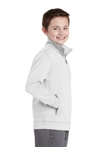 YST241 - Sport-Tek Youth Sport-Wick Fleece Full-Zip Jacket.  YST241