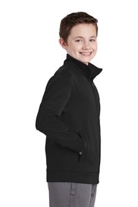 YST241 - Sport-Tek Youth Sport-Wick Fleece Full-Zip Jacket.  YST241