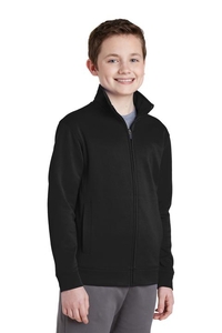 YST241 - Sport-Tek Youth Sport-Wick Fleece Full-Zip Jacket.  YST241