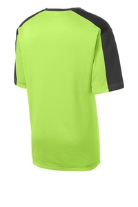 YST354 - Sport-Tek Youth PosiCharge Competitor Sleeve-Blocked Tee