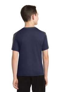 YST354 - Sport-Tek Youth PosiCharge Competitor Sleeve-Blocked Tee