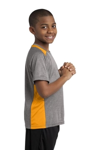 YST361 - Sport-Tek Youth Heather Colorblock Contender Tee