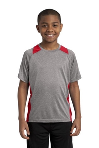 YST361 - Sport-Tek Youth Heather Colorblock Contender Tee