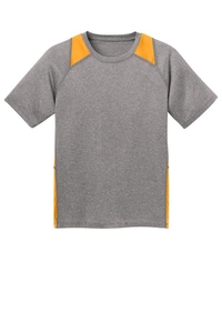 YST361 - Sport-Tek Youth Heather Colorblock Contender Tee