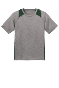 YST361 - Sport-Tek Youth Heather Colorblock Contender Tee