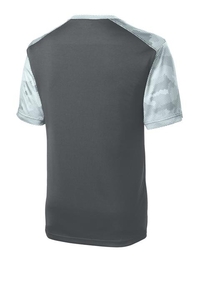 YST371 - Sport-Tek Youth CamoHex Colorblock Tee