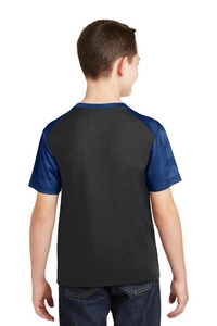 YST371 - Sport-Tek Youth CamoHex Colorblock Tee