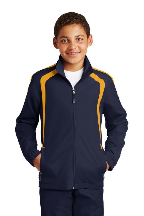 YST60 - Sport-Tek Youth Colorblock Raglan Jacket