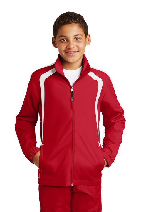 YST60 - Sport-Tek Youth Colorblock Raglan Jacket